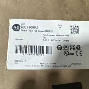 New Allen Bradley 800T-FX6A1 30mm Push Pull Device Red Warranty 🇺🇸 - Image 2