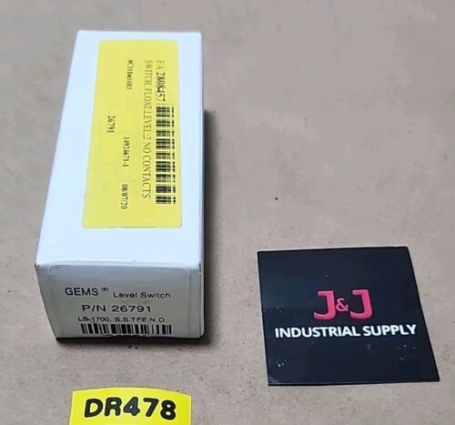 *BRAND NEW* Gems 26791 Level Switch LS-1700 S.S. TFE N.O. 🇺🇸 Made + Warranty! Main Image