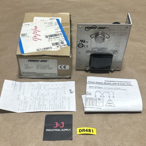 NEW OPEN BOX- Power One HB12-1.7-AG Power Supply 12VDC - 1.7A || WARRANTY! 🇺🇸 Main Image
