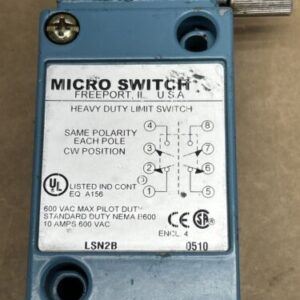 HONEYWELL MICRO SWITCH LSN2B LIMIT SWITCH FAST SHIPPING! + WARRANTY - Image 2