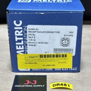 BRAND NEW- Meltric 03-A8001-001 Receptacle PN12c 5A/7.5A 11P+G 600VAC or 130VDC - Image 1