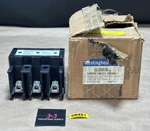 NEW OPEN BOX- Westinghouse EL3003R Current Limiter Style- 2607D43G07 3A 600V Main Image