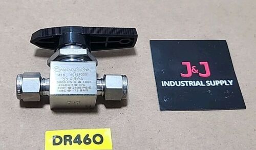 *NEW SURPLUS* Swagelok SS-43GS4 1/4" 316SS Ball Valve 3000Psi + Warranty! Main Image