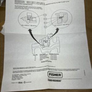 Emerson Fisher RGASKETX162, OEM Parts Kit *NEW, FACTORY SEALED* Fast Shipping! - Image 8