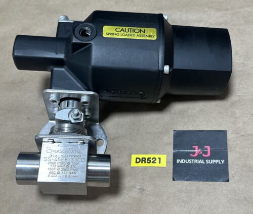 NEW NO BOX- Whitey / Swagelok 133SR Actuator + SS-45F8-33CD Valve || WARRANTY! Main Image