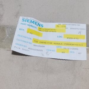 *NEW* Siemens 6RY1703-0FA10 TSE Capacitor Module C98043-A7011-L6 + Warranty! - Image 8