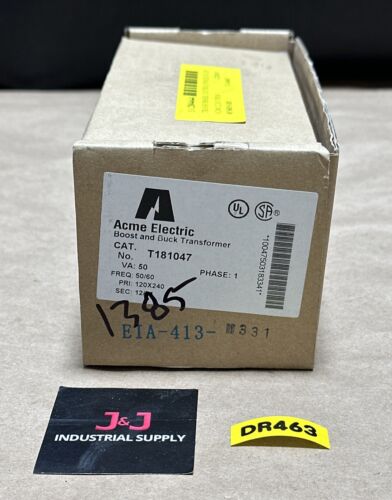 NEW NO BOX- ACME Electric T181047 Boost And Buck Transformer 120X240V / 12X24V Main Image