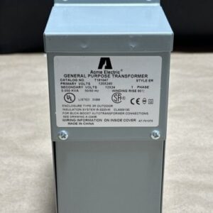 NEW NO BOX- ACME Electric T181047 Boost And Buck Transformer 120X240V / 12X24V - Image 5