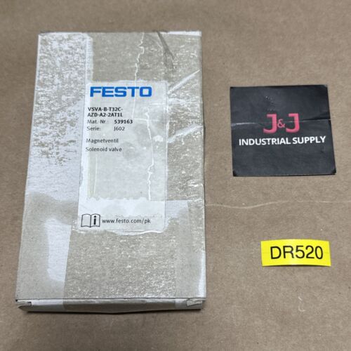 NEW OPEN BOX- Festo VSVA-B-T32C-AZD-A2-2AT1L 539163 Solenoid Valve || WARRANTY! Main Image