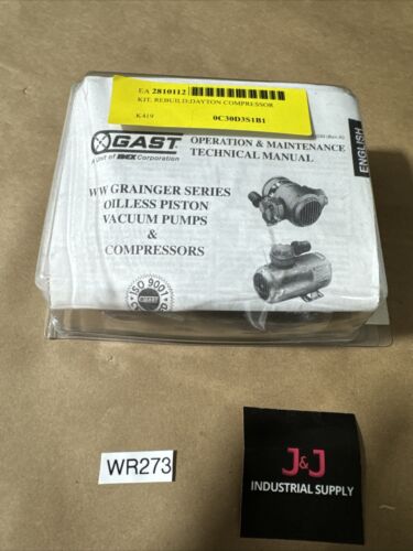 New Rebuild Kit K419 Grainger Oilless Piston Vacuum Pump 🇺🇸 Main Image