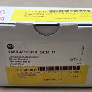 *NEW* [2/BOX] Allen-Bradley 1489-M1C030 /D Circuit Breaker 1-Pole 3A + Warranty! - Image 6