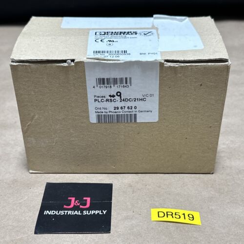 (9) NEW SURPLUS- Phoenix Contact PLC-RSC 24DC/21HC Relay Module 2967620 WARRANTY Main Image