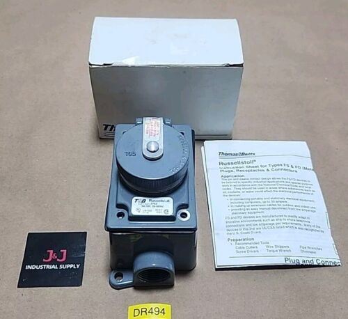 *NEW* Thomas Betts 3753 Russellstoll Receptacle 30A/250V 20A/600Vac + Warranty! Main Image