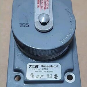 *NEW* Thomas Betts 3753 Russellstoll Receptacle 30A/250V 20A/600Vac + Warranty! - Image 4