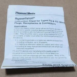 *NEW* Thomas Betts 3753 Russellstoll Receptacle 30A/250V 20A/600Vac + Warranty! - Image 11