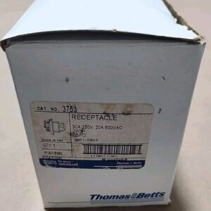 *NEW* Thomas Betts 3753 Russellstoll Receptacle 30A/250V 20A/600Vac + Warranty! - Image 12