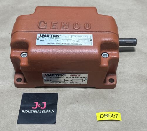 NEW - GEMCO Ametek Patriot Sensors 2000-167B 250:1 Rotary Limit Switch NEMA-7 Main Image