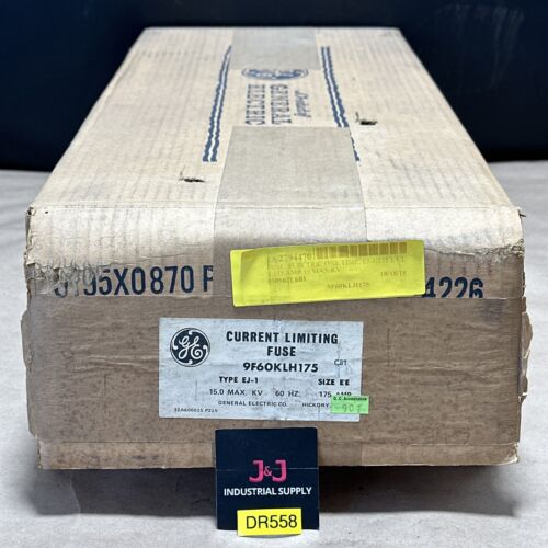 NEW SURPLUS- General Electric Current Limiting Fuse 9F60KLH175 Type EJ1 Size EE Main Image