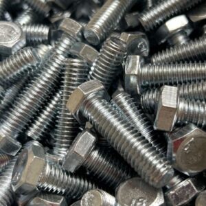 NEW Brighton-Best 3/8"-16x1 3/8" (FT)Grade 2 Zinc Plated Hex Cap Screws 675 pcs. - Image 2