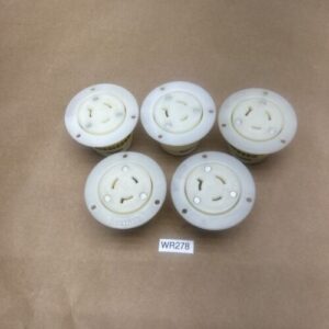 (5) Leviton L7-20 Locking Flanged Outlet Receptacles 20A NNB - Image 2