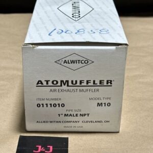 NEW IN BOX- ALWITCO ATOMUFFLER Air Exhaust Muffler 0111010 M10 1β Male NPT πΊπΈ - Image 1