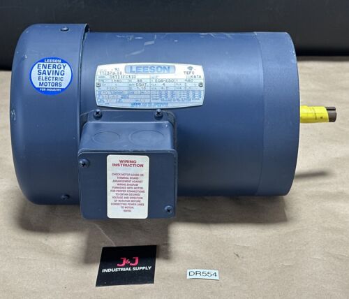 NEW SURPLUS- Leeson 112379.00 C6T11FC11D Elec. Motor 1Hp 208-230/460V 1140RPM Main Image