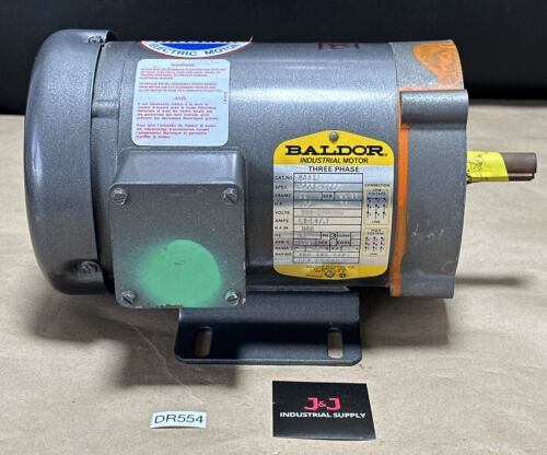 NEW SURPLUS- Baldor Industrial 3ph Motor M3531 1/4Hp 208-230/460V 1140RPM 🇺🇸 Main Image