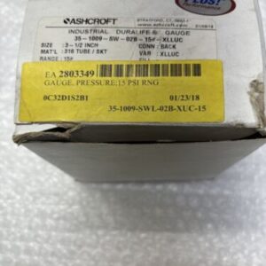 **Ashcroft Pressure Gauge 8978 8904 35-1009-SWL-02B-XUC-15 &Warranty# - Image 2