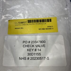 ** NEW PARKER DT-500-MOMF-5 HYDRAULIC CHECK VALVE FAST SHIPPING &WARRANTY# - Image 2