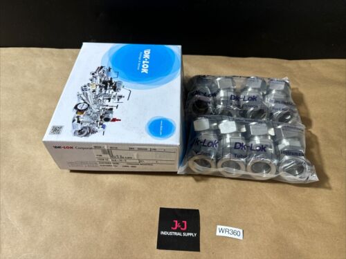 New Lot Of 8 DK Lok DK Lok DLB-16-S Stainless Union 45 Deg Elbow Warranty🇺🇸 Main Image