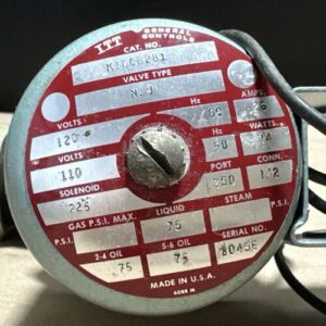 NEW SURPLUS- ITT General Controls K10CB281 N.O. Valve 110/120V 1/2β 75PSI πΊπΈ - Image 2