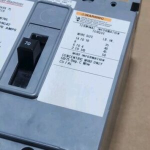 *NEW* Cutler-Hammer HFB3070L Circuit Breaker 3-Pole 70A 600Vac 40°C + Warranty! - Image 4