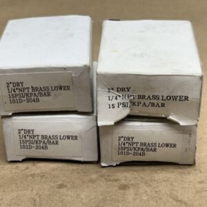(4) PIC Gauges 2" Dry 1/4 NPT Brass Lower 15PSI/KPA/BAR 101D-204B - Image 6