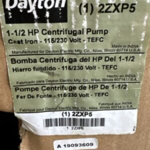 New Dayton 2ZXP5 1-1/2hp Centrifugal Pump 115/230V Warranty 🇺🇸🇺🇸 - Image 5
