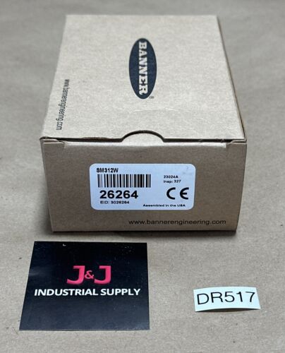 BRAND NEW SURPLUS- Banner Engineering Mini-Beam SM312W Wide Angle Diffuse 🇺🇸 Main Image