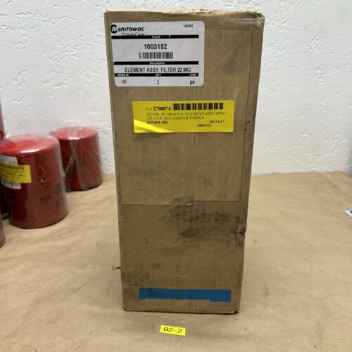 Manitowoc Crane Care 1003152 Filter Element NIB(Sealed) Fast Shipping + Warranty Main Image