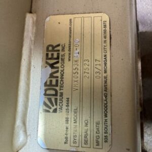 Dekker Vacuum Pump VMX0553KA1-00 40Hp OnDek Monitor - Image 6