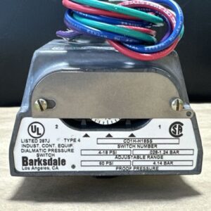 Barksdale CD1H-H18SS Adjustable Pressure Switch 1/4β 0.4-18PSI 125/250/480VAC - Image 5