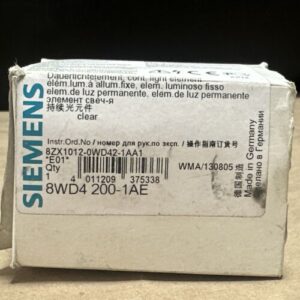 NEW OPEN BOX- Siemens 8WD4 200-1AE Pilot Device / Clear Lamp || WARRANTY 🇺🇸 - Image 4