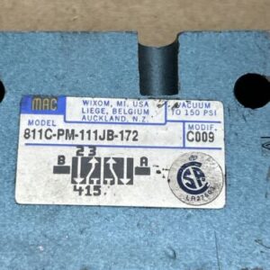 Mac 811C-PM-111JB-172 Pneumatic Solenoid Valve 120v-ac 150psi - Image 2