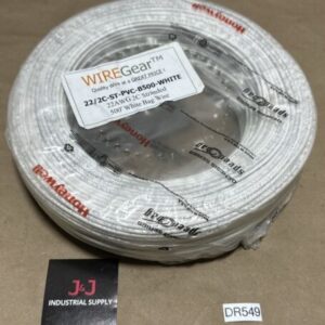 NEW SEALED- Honeywell 22/2C-ST-PVC-B500-WHITE 22AWG 2C Stranded 500β White Wire - Image 1