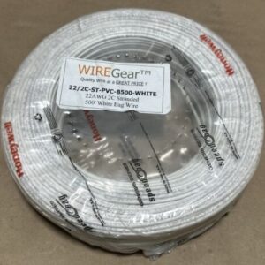 NEW SEALED- Honeywell 22/2C-ST-PVC-B500-WHITE 22AWG 2C Stranded 500β White Wire - Image 2