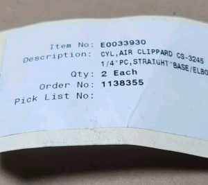 *NEW SURPLUS* [2] Clippard CS-3245 Pneumatic Cylinder 1/4" Fittings + Warranty! - Image 2
