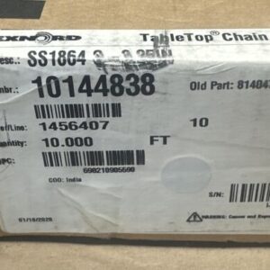 NEW- Rexnord TableTop Chain SS1864 S-3.25IN 10ft 81404706 / 10144838 || WARRANTY - Image 2