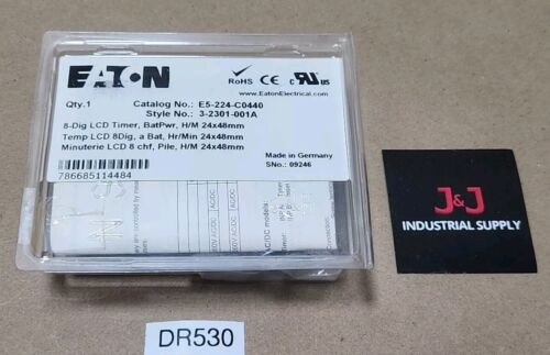 *FACTORY SEALED* Eaton E5-224-C0440 8-Digit LCD Timer 24mmX48mm + Warranty! Main Image