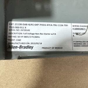Allen Bradley Centerline 2100 2113B-DAB-4LRG-6XP-7FEEG-47CA-79U... 50HP 🇺🇸 - Image 7