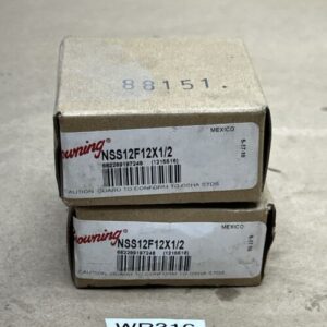(2) BROWNING NSS12F12X1/2 EXTERNAL TOOTH SPUR GEAR 1/2" BORE 12 TEETH - Image 1