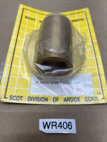 Scot 110.000.178 1-1/2" OD Bronze Shaft Sleeve Wear Bushing 1" ID Main Image