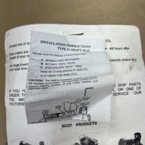 Scot 118.000.343 Motorpump Repair Kit * Missing Parts* Fast Shipping! - Image 4