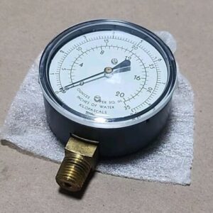 *NEW SURPLUS* [2] Marshalltown G22709 Gauge 2.5" Face 0-35" H2O 1/4" + Warranty! - Image 2
